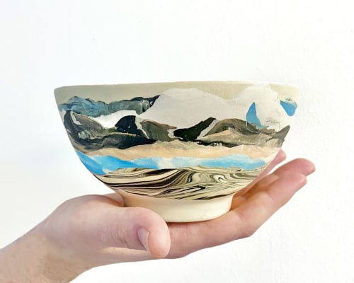 Landscape Ceramics Bowls | Tableware by Imakesculptures