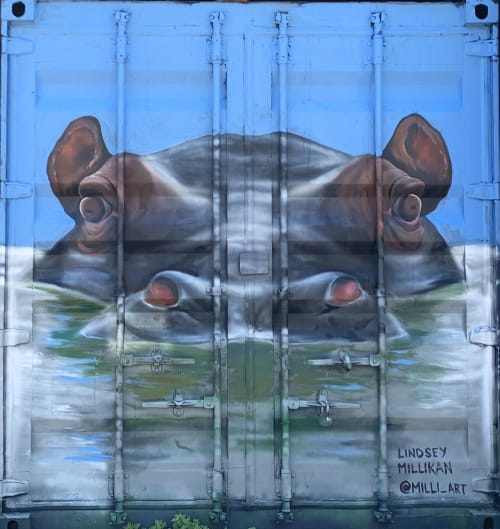 Calmly Alert | Street Murals by Lindsey Millikan | The Box Shop in San Francisco