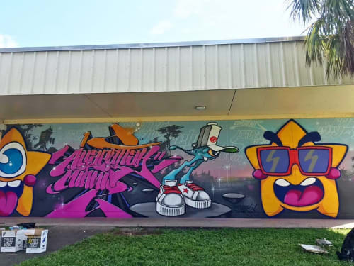 Wall mural | Murals by FreakyKissDesigns | Comstock Elementary School in Miami