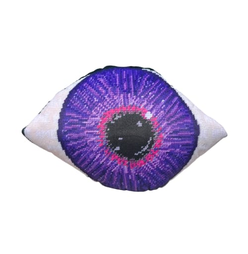velvet PURPLE REIGN sculpted eye pillow | Cushion in Pillows by Mommani Threads | The Horton Hotel in Boone