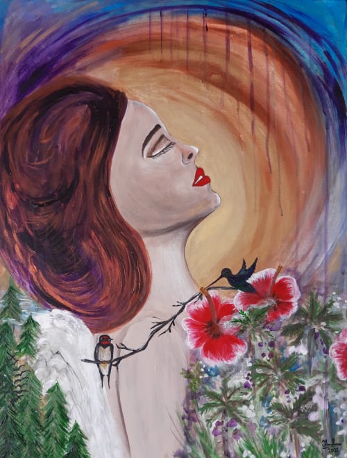 La tierra que me fortalece | Paintings by Elena Parau