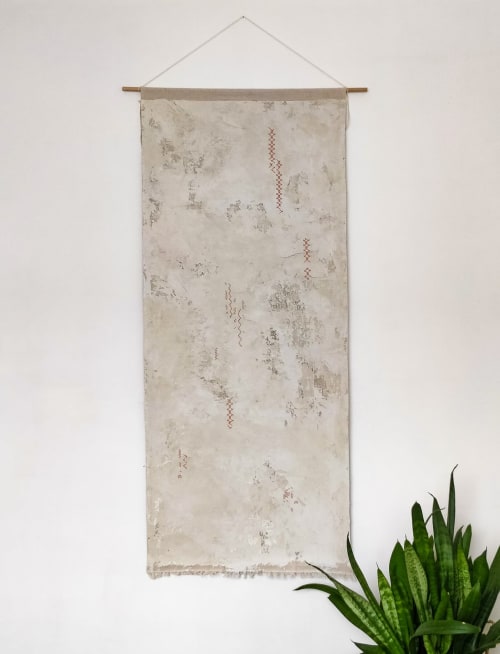 Ethno Textured Plaster Wall Hanging by Vacarda Design seen at Private