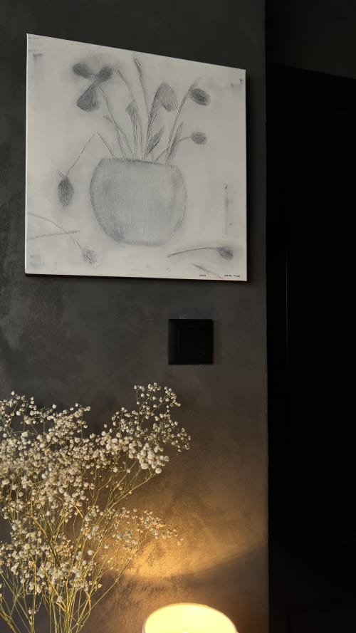 'Foggy Flowers Bouquet' | Mixed Media by IRENA TONE