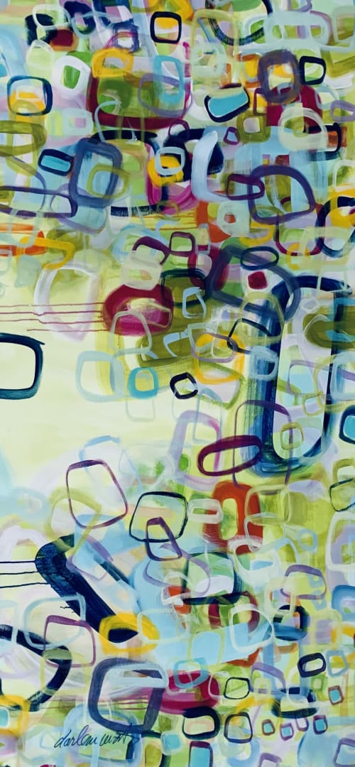 Sharing My Gelato At The Beach 🔴 | Oil And Acrylic Painting in Paintings by Darlene Watson Abstract Artist