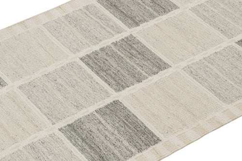 Rug & Kilim’s Scandinavian Rug in Off-White and Gray | Area Rug in Rugs by Rug and Kilim
