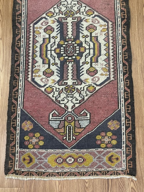 Hand-woven Turkish Rug Doormat| 1.11 x 4 | Rugs by Wool and Rug