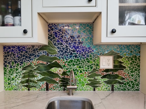 Kitchen Backsplash | Art & Wall Decor by Annie Sinton Glass