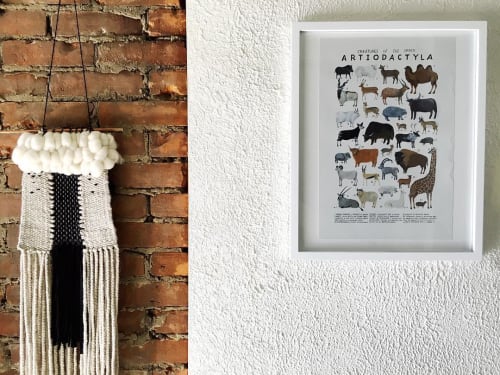 Artiodactyla print | Wall Hangings by Kelsey Oseid