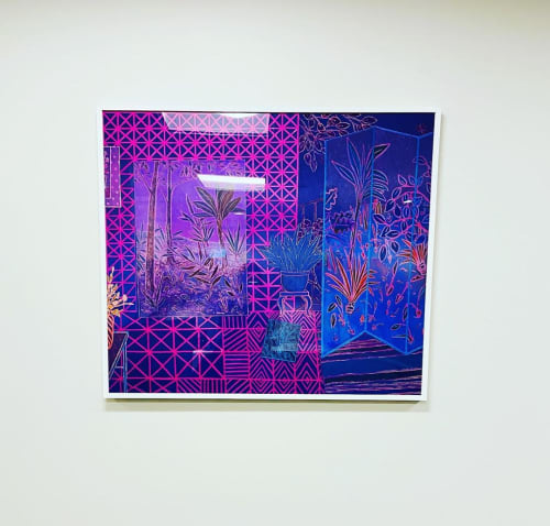 Colorful Abstract Painting | Paintings by Rina Patel | Memorial Sloan Kettering Cancer Center in New York