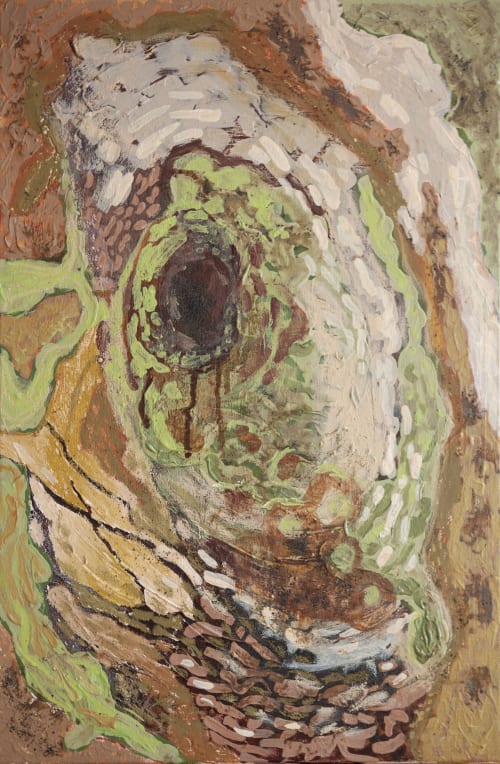 Trajectory of Disappearance | Oil And Acrylic Painting in Paintings by PUGMATIK
