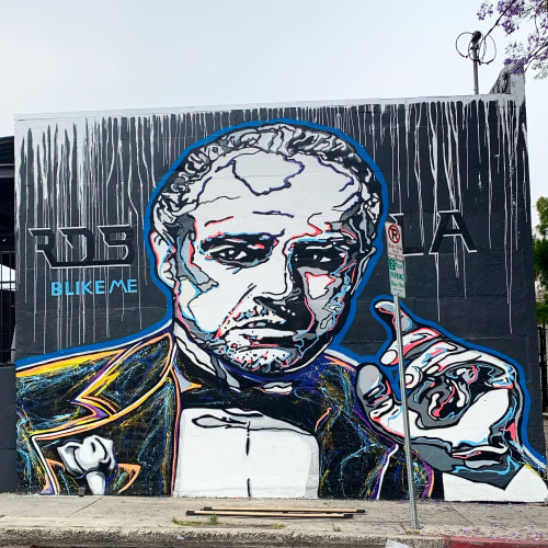 GodFather | Murals by B LikeMe | RDB LA Auto Center in Los Angeles