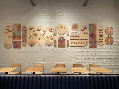 Starbucks Installation | Wall Hangings by Nosheen iqbal | Starbucks in Dallas