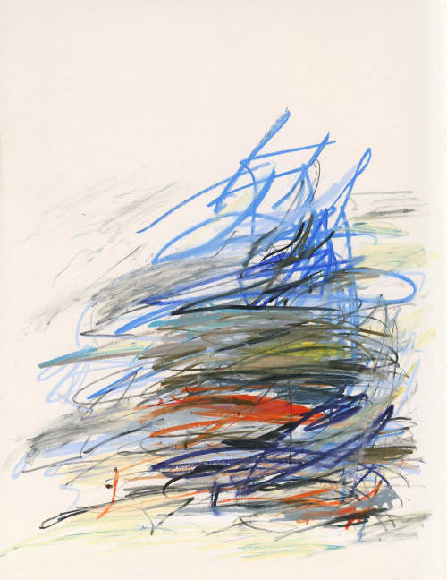 Blue Notes No. 13 | Oil And Acrylic Painting in Paintings by Daylight Dreams Editions