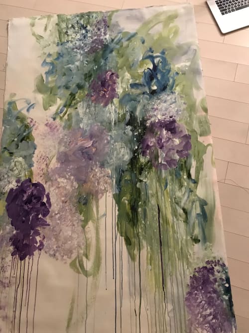 After The Rain 🔴 | Oil And Acrylic Painting in Paintings by Darlene Watson Abstract Artist