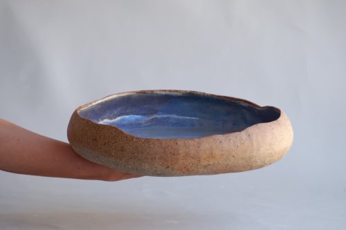 Hand -Built Serving Bowl | Ceramic Plates by T A R A D | ClayMake Studio in Maylands