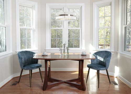 Curved Top Dining Table (in Walnut) | Tables by Alicia Dietz Studios