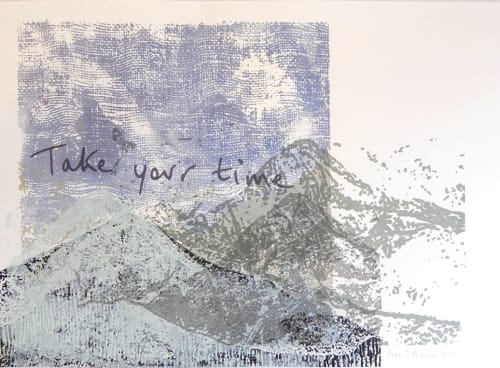 Take Your Time IV Print from Mountain series | Paintings by Sara J Beazley