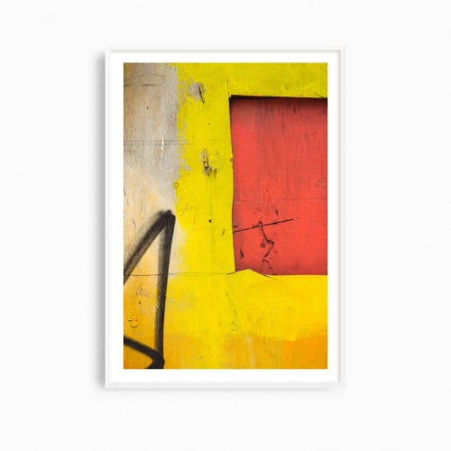 Colorful abstract wall art, "Sidewalk Abstract" photograph | Photography by PappasBland