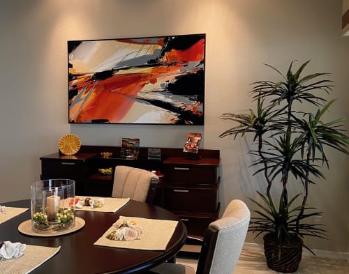 Sienna Wave | Oil And Acrylic Painting in Paintings by Michael Mckee