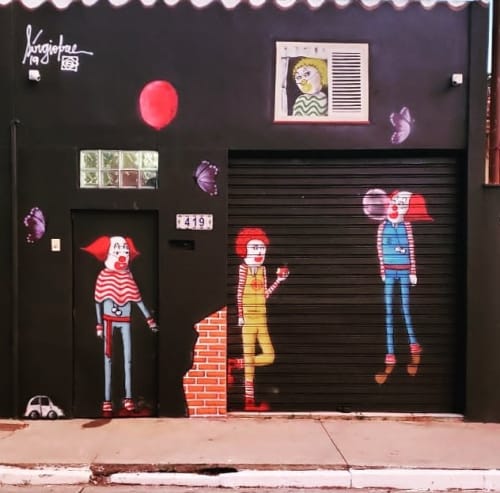 Clowns | Street Murals by Sergio Free | Patuá Espetos in Pinheiros