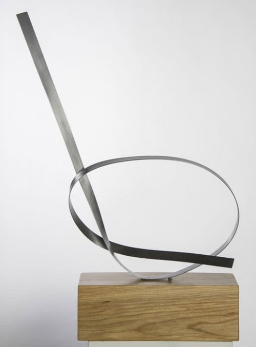Steel Silver 3 | Sculptures by Joe Gitterman Sculpture