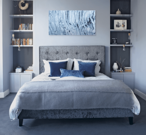 'ZEBRA' - Luxury Epoxy Resin Abstract Artwork | Mixed Media by Christina Twomey Art + Design