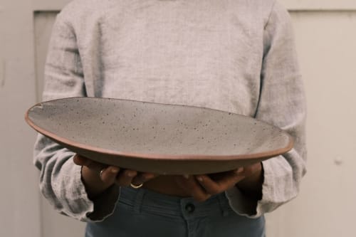Ceramic Serving Platter in Slate | Serveware by Pyre Studio