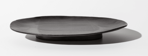 Ollie - Satin Black | Ceramic Plates by Len Carella