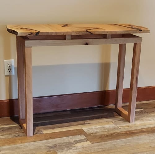 Oregon Big Leaf Figured Maple Console Table | Tables by SjK Design Studios