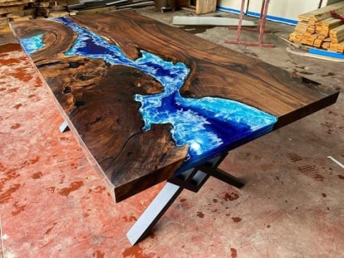 Epoxy Dining Table, Epoxy Resin Table, Epoxy Wood Table | Tables by Innovative Home Decors
