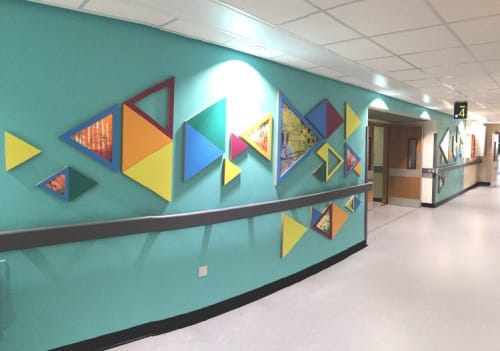 “St Luke's Hospital Corridor Refurbishment” Project | Art & Wall Decor by Helen Bridges | St Lukes Hospital in Bradford