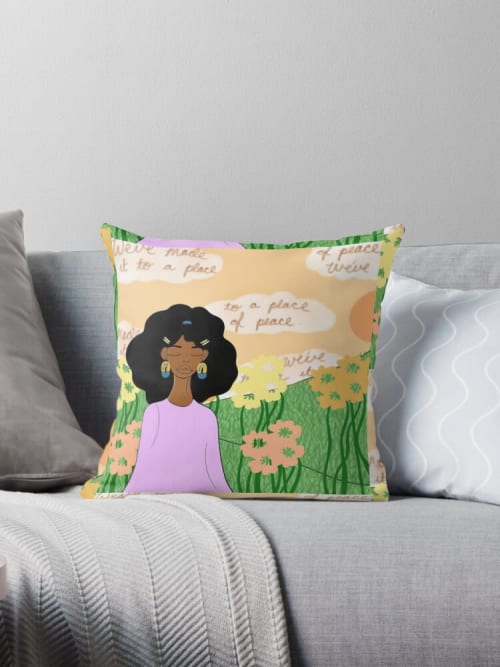 "Place of Peace" Throw Pillow | Pillows by Peace Peep Designs