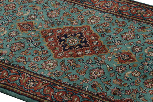 Rug & Kilim’s Kashan Runner Rug in Red and Blue | Rugs by Rug a