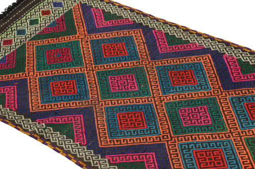 Rug & Kilim’s Contemporary Kilim Runner with Polychromatic | Rugs by Rug and Kilim