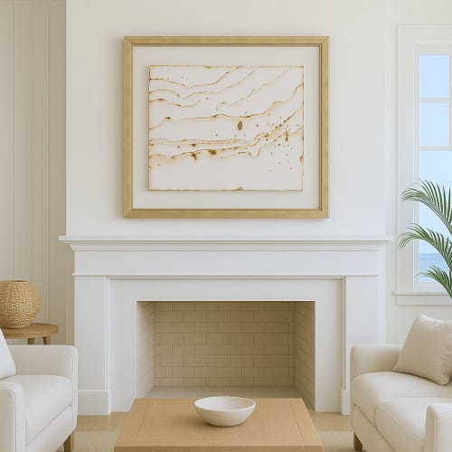 Playing With Fire No. 40 (Place 4), private commission | Mixed Media by Kelly M O'Brien | PaperJoy Studio