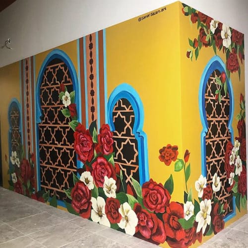 Moroccan Mural | Murals by SamarSalam.art | Malek Al Kabob in Taylor