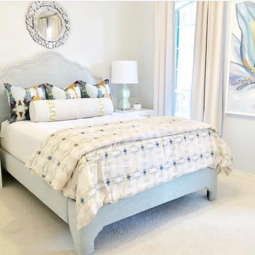 Coral Bay Pale Blue Duvet By Laura Park Designs Seen At