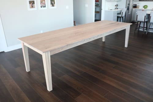 Solid White Oak Shaker Style Dining Table | Tables by Hazel Oak Farms