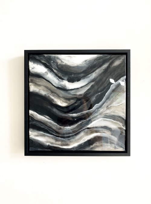 Mercury Black | Mixed Media in Paintings by Rhonda Deland