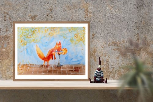 Aprendiendo a disfrutar | Oil And Acrylic Painting in Paintings by Elena Parau