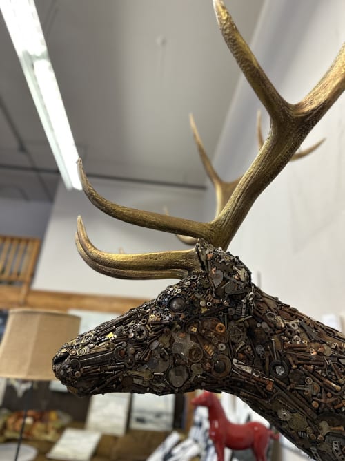 Level Up Your Game -ELK | Sculptures by KIRSTEN KAINZ | Bozeman, MT in Bozeman