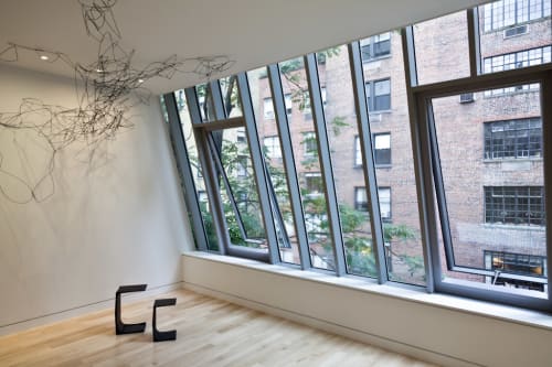 Synapse Straw Installation | Sculptures by Pryor Callaway Art and Design | Waterfall Mansion and Gallery in New York