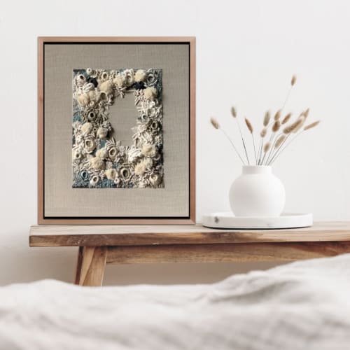 Abstract Ocean Fiber Art | Mixed Media by Helen D Wilde - Ovo Bloom