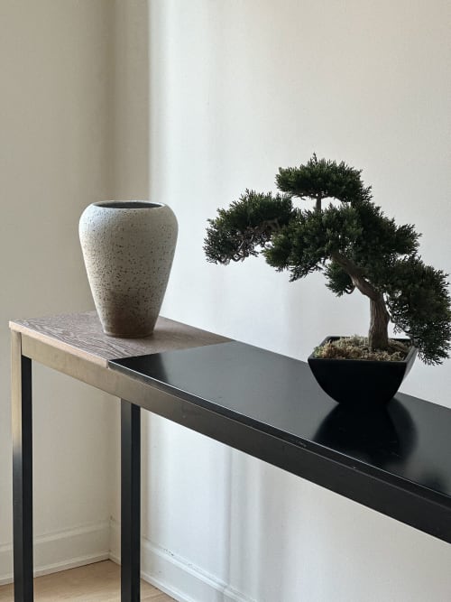 Speckled Gray Lava Glaze