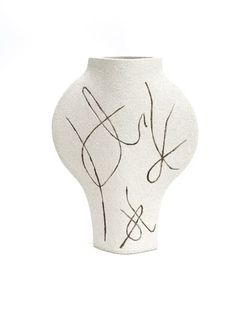 Ceramic Vase ‘Dal - Lines’ | Vases & Vessels by INI CERAMIQUE