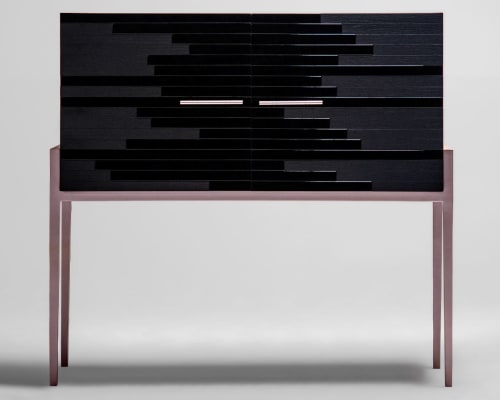 Vind Modern Sideboard in Rosé | Cabinet in Storage by Lara Batista