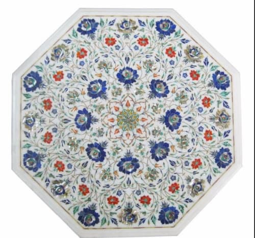 white marble table, coffee table, end table, tabletop | Tables by Innovative Home Decors