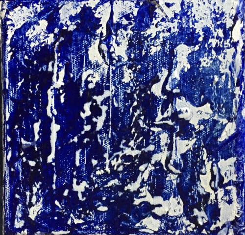 Do You See What I See, Blue | Oil And Acrylic Painting in Paintings by Reade C Gloeckner Fine Art