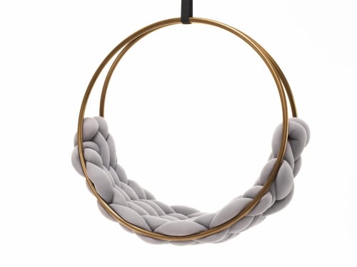SWING PLAIT color variations with golden ring | Chairs by Iwona Kosicka Design