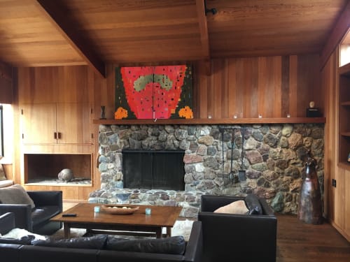 Living Room | Paintings by KEITH WILSON | Private Residence in Sea Ranch